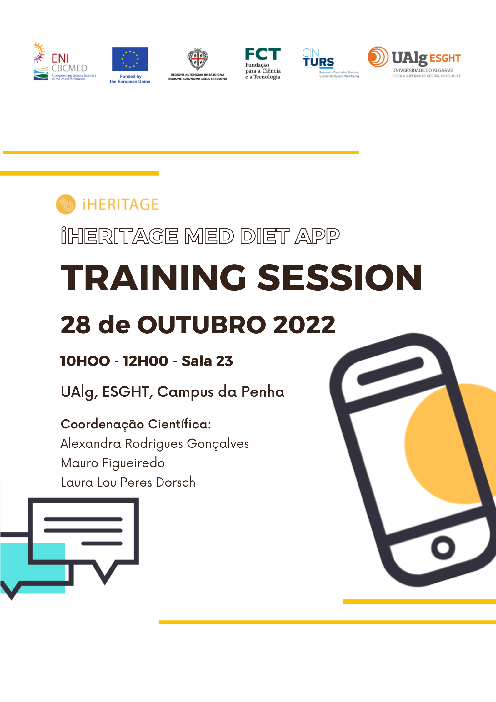 primeira sessao de treino iHERITAGE